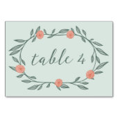 Blumenstrauß Wein Weinkeller Chic Elegante Rosa Ge Tischnummer (Rückseite)