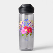 Blumenstrauß Weiß Trinkflasche (Rückseite)