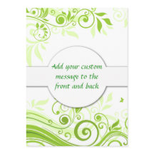 Blumenstrauß-Wirbel in Hues of Fresh Green