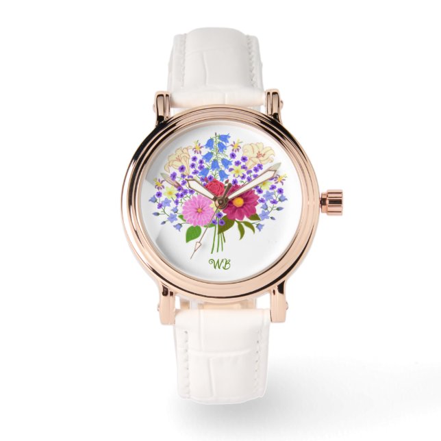Blumenstrauss Wrisk Watch Armbanduhr (Vorderseite)