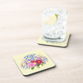 Blumenstrauss Yellow Plastic Getränkeuntersetzer (Rechte Seite)