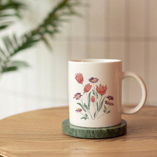 Blumenstrauß Zarte Blumenarrangements  Kaffeetasse
