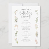 Blumenstrauß zum Geburtstag am Wochenende (Vorderseite)