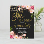 Blumenstrauß zum Geburtstag, Halbpension Geburtsta Einladung (Stehend Vorderseite)