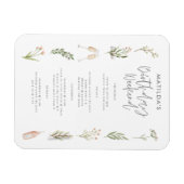 Blumenstrauß zum Geburtstag Magnet (Horizontal)