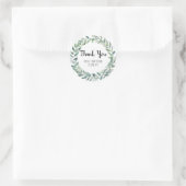 Blumenstrauß-Zweigniederlassung Botanical Dankesch Runder Aufkleber (Tasche)