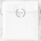 Blumenstrauß-Zweigniederlassung Botanical Dankesch Runder Aufkleber (Tasche)