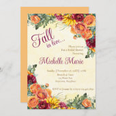 Blumensträuße Brautdusche Einladung (Vorne/Hinten)