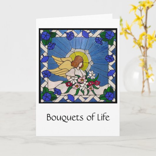 Blumensträuße des Lebens Karte (Gelbe Blume)