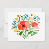 Blumensträuße Feiertagskarte (Vorderseite)