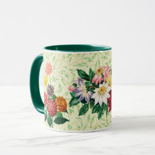 Blumensträuße im Vintage-Stil Blumen Tasse