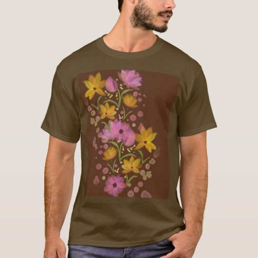 BLUMENSTRÄUSSE KUNST T-Shirt (Vorderseite)