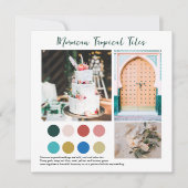 Blumensträuße | Marokkanische Farbpalette Einladung (Vorderseite)