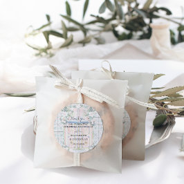 Blumensträuße | Marokkanische Tropische Gastgesche Runder Aufkleber