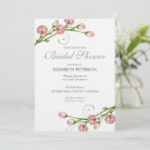 Blumensträuße Rose Brautdusche Einladung (Stehend Vorderseite)
