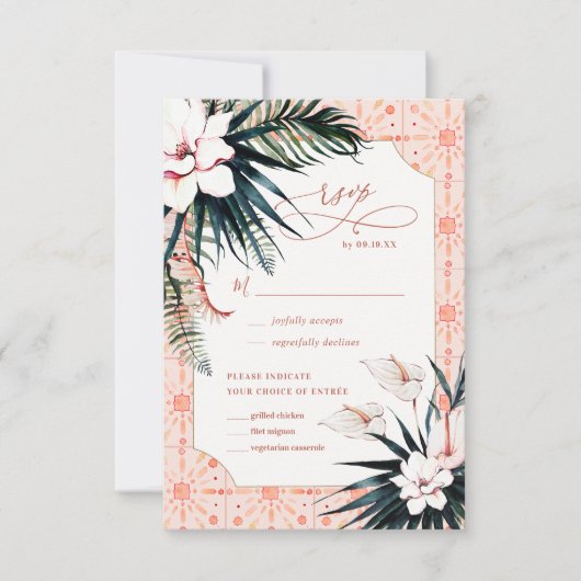 Blumensträuße | RSVP für tropische Hochzeiten in M (Vorderseite)