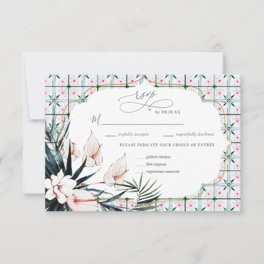 Blumensträuße | RSVP für tropische Hochzeiten in M (Vorderseite)