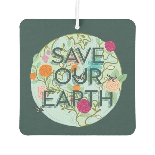 Blumensträuße schützen und Gerettet unsere schöne Autolufterfrischer (Vorderseite)