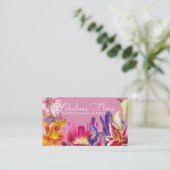 Blumensträuße und 3 Displays Visitenkarte (Stehend Vorderseite)