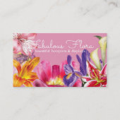 Blumensträuße und 3 Displays Visitenkarte (Vorderseite)