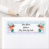 Blumensträuße und Streifen: Rücksendeadresse (Insitu)