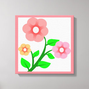BLUMENSTRÄUSSER LEINWANDDRUCK