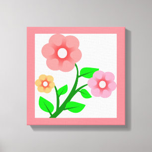 BLUMENSTRÄUSSER LEINWANDDRUCK