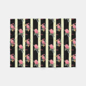 BLUMENSTREIFEN FLEECEDECKE (Vorderseite (Horizontal))