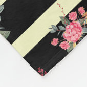 BLUMENSTREIFEN FLEECEDECKE (Ecke)