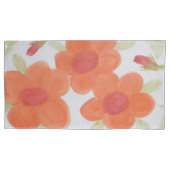 Blumenstreifen Kissenbezug (Vorderseite-Links)