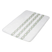 Blumenstreifen mit großer Badematte (Schrägansicht)