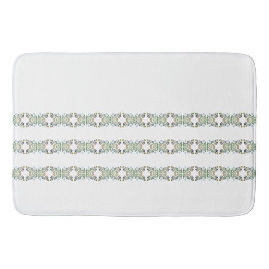 Blumenstreifen mit großer Badematte (Vorderseite)