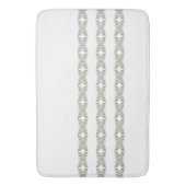 Blumenstreifen mit großer Badematte (Vorderseite Vertikal)