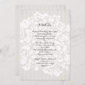 Blumenstreifen Schwarz-Weiß-Jubiläum Party Einladung (Vorne/Hinten)