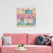 Blumenstrohsonnenblätter, Abstrakt gestrichen Leinwanddruck (Insitu (Wohnzimmer))