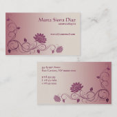 Blumenstrudel-Rand-Visitenkarte Visitenkarte (Vorne/Hinten)
