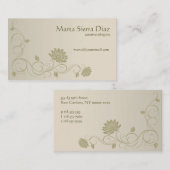 Blumenstrudel-Rand-Visitenkarte Visitenkarte (Vorne/Hinten)