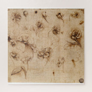 Blumenstudie – Leonardo da Vinci (1500) Puzzle