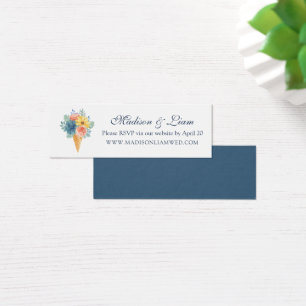 Blumensukkulent Macaron Wedding RSVP Cards