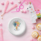 Blumensukkulentes Macaron-Brautparty Pappteller (Party)