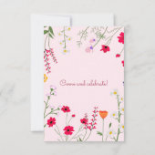 Blumensüße 16 Geburtstagsparty Einladung (Rückseite)