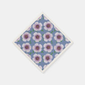 Blumensüße Lila-Gartenfarben-Blume Serviette (Ecke)