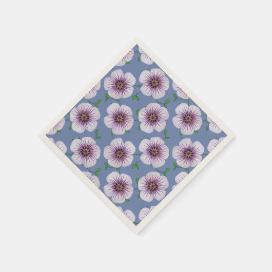 Blumensüße Lila-Gartenfarben-Blume Serviette (Ecke)