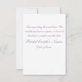 Blumensüße Save The Date (Rückseite)