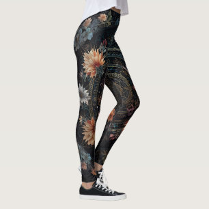 Blumensymbol Leggings