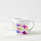 Blumensymbole weiß espressotasse (Rechts)