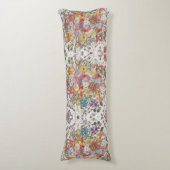 BlumenSymphonie Vibrant Mehrfarbiger Garten Seitenschläferkissen (Vorderseite Vertikal)