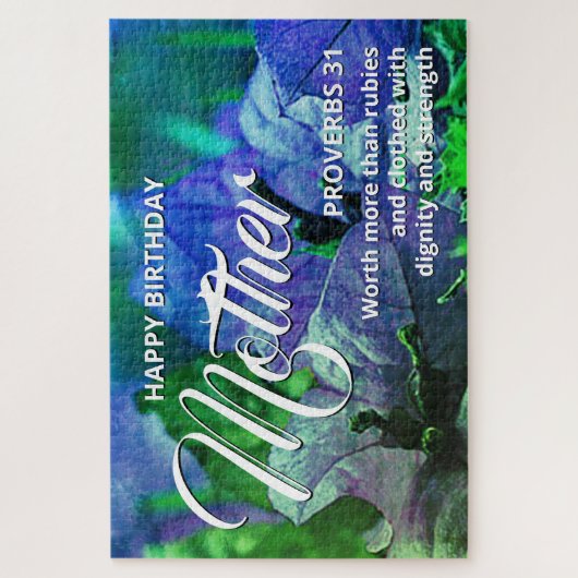 Blumenszene 20"x30" GLÜCKLICHE MUTTER MUTTER Puzzle (Vertikal)