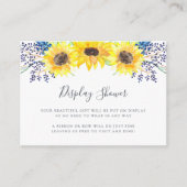 Blumentafelanzeige Begleitkarte (Vorderseite)