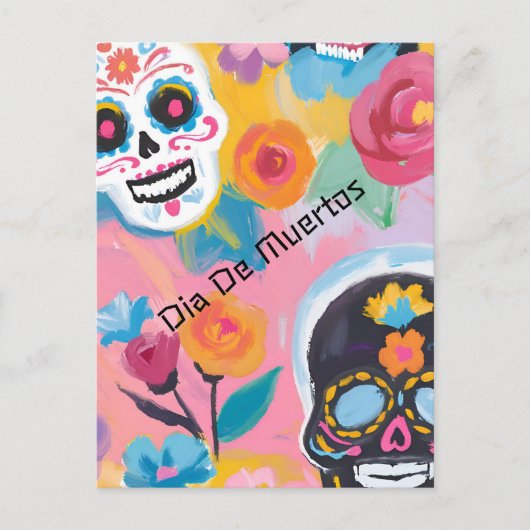 Blumentag der Toten Freude Postkarte (Vorderseite)